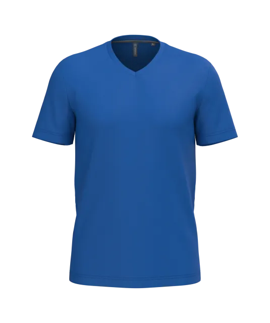 K357 - T-shirt V-hals korte mouwen Royal Blue