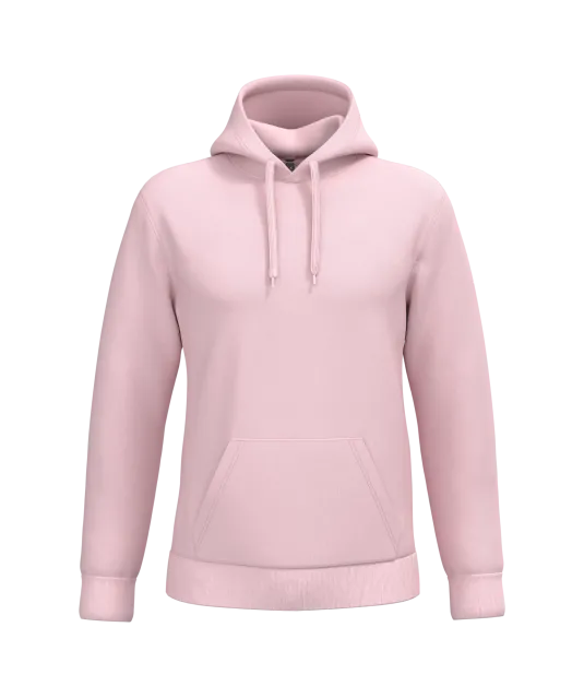 K476 - Herensweater met capuchon Pale Pink