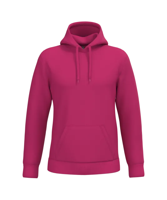 K476 - Herensweater met capuchon Fuchsia