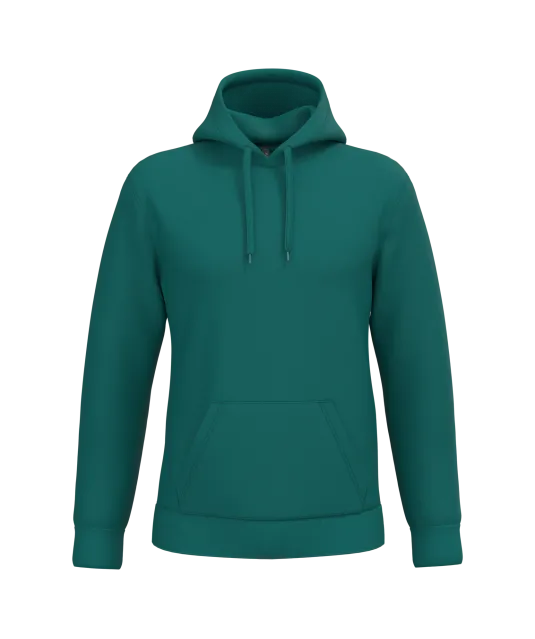 K476 - Herensweater met capuchon Emerald Green