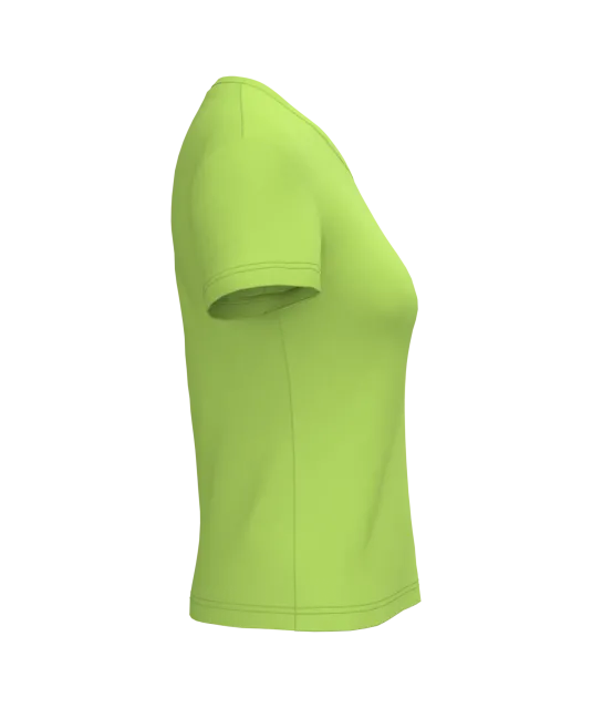 K381 - Dames T-shirt v-hals met korte mouwen Lime