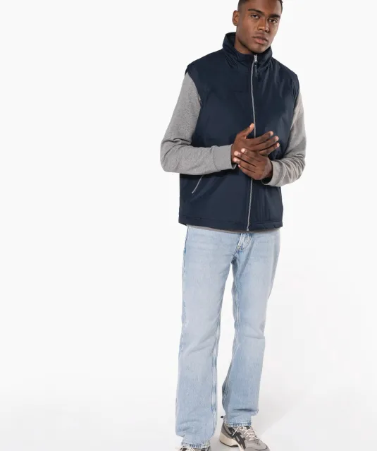 K659 - Met fleece gevoerde bodywarmer heren Convoy Grey
