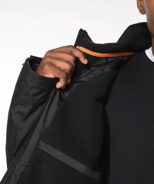 K639 - Herenjack met afneembare mouwen Black / Orange