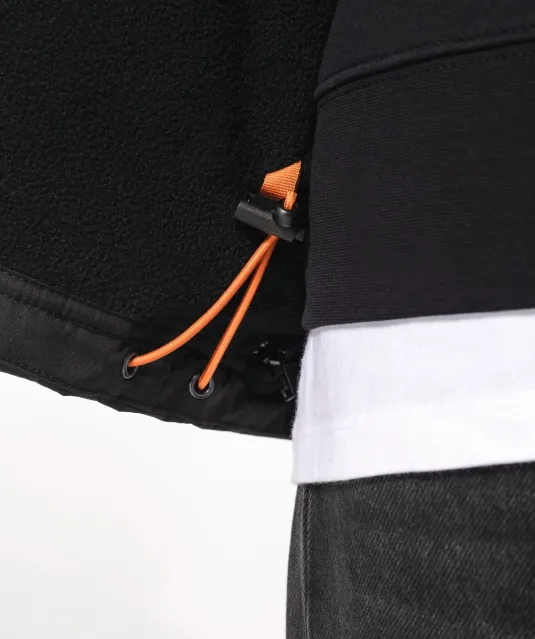 K639 - Herenjack met afneembare mouwen Black / Orange