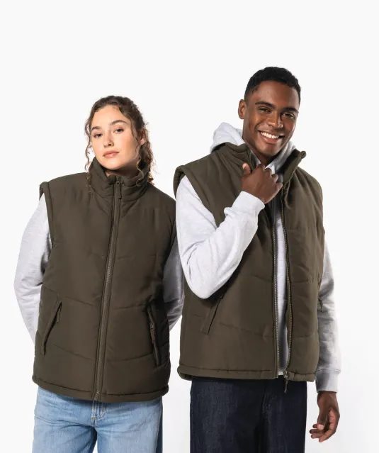K6118 - Met fleece gevoerde bodywarmer Black
