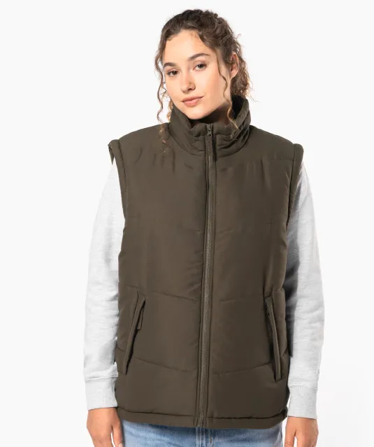 K6118 - Met fleece gevoerde bodywarmer Black