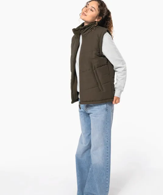 K6118 - Met fleece gevoerde bodywarmer Black