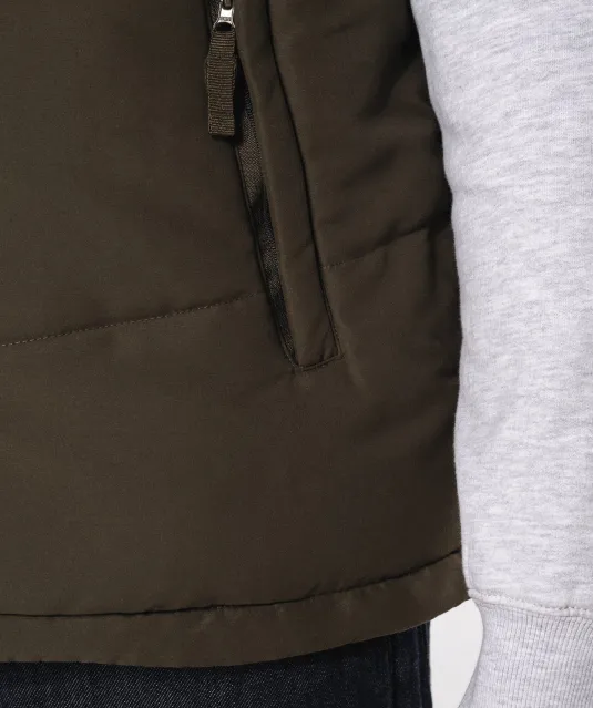K6118 - Met fleece gevoerde bodywarmer Black