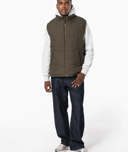 K6118 - Met fleece gevoerde bodywarmer Black