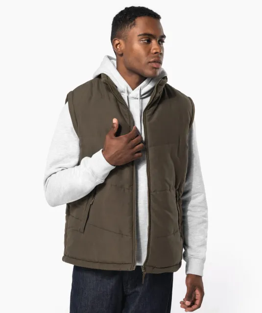 K6118 - Met fleece gevoerde bodywarmer Black