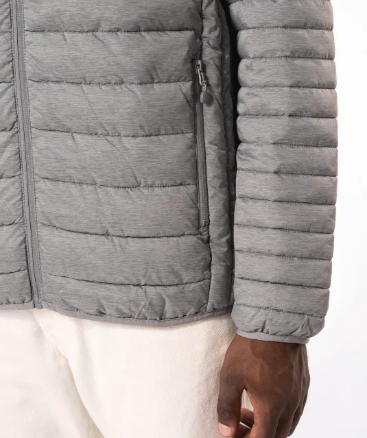 K6110 - Men's lightweight hooded padded jacket Black