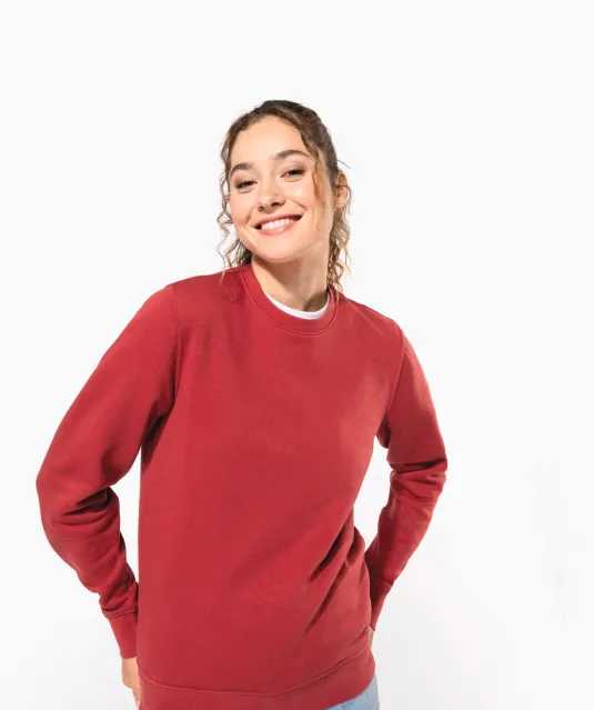 K4025 - Ecologische sweater met ronde hals White