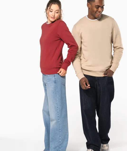 K4025 - Ecologische sweater met ronde hals White