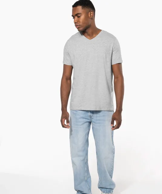 K3014 - T-shirt korte mouwen V-hals White