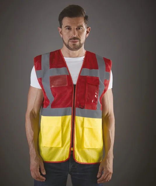 YHVW820 - Top Cool -hoge zichtbaarheid hesje Hi Vis Yellow