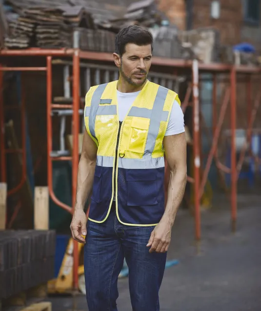 YHVW820 - Top Cool -hoge zichtbaarheid hesje Hi Vis Yellow