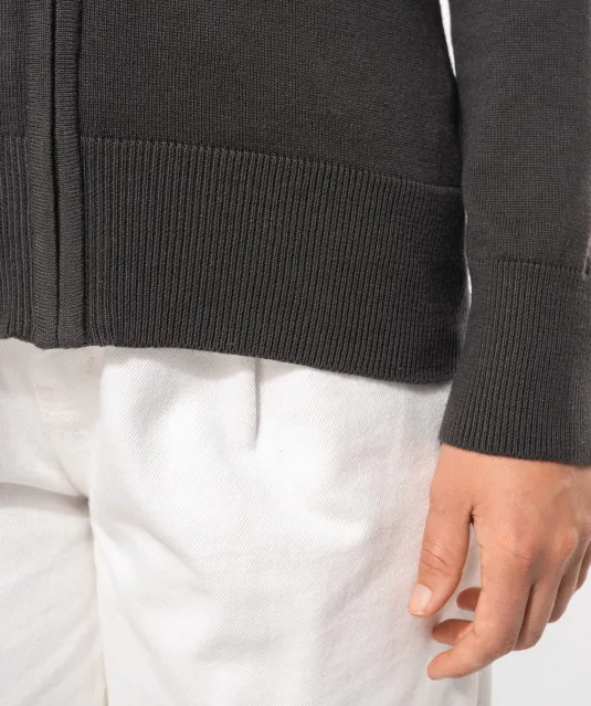 K962 - Dames cardigan met rits Black