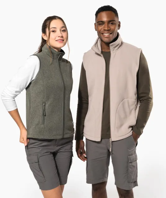 K906 - Bodywarmer van microfleece dames Natural