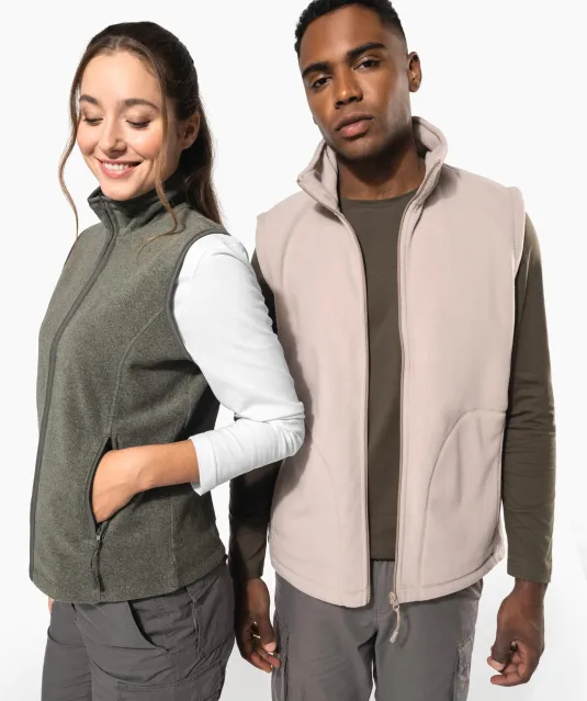 K906 - Bodywarmer van microfleece dames Natural
