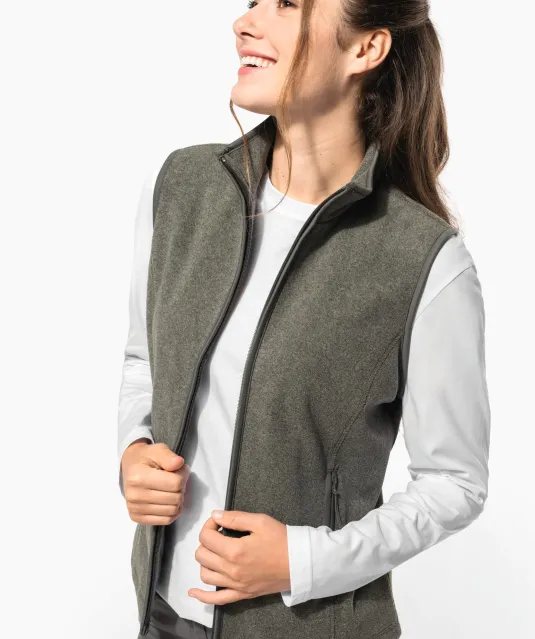 K906 - Bodywarmer van microfleece dames Natural
