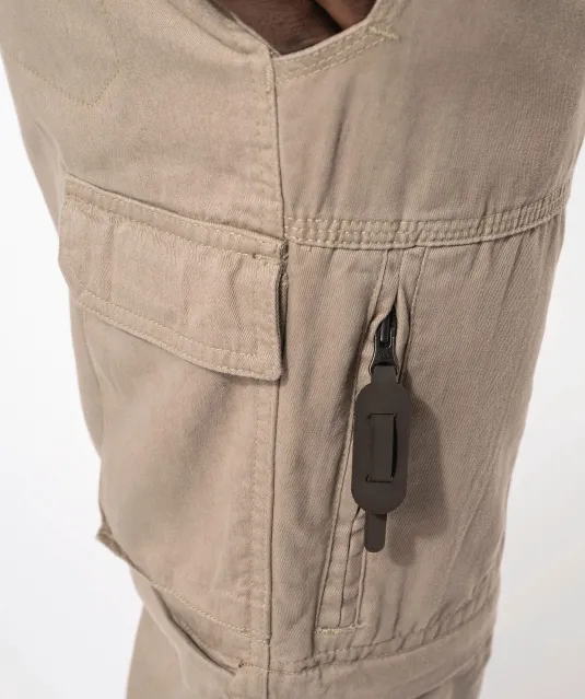 K785 - Heren 2-in-1 broek met meerdere zakken Black