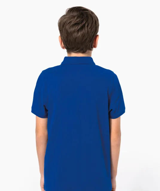 K268 - Kinderpolo met korte mouwen White