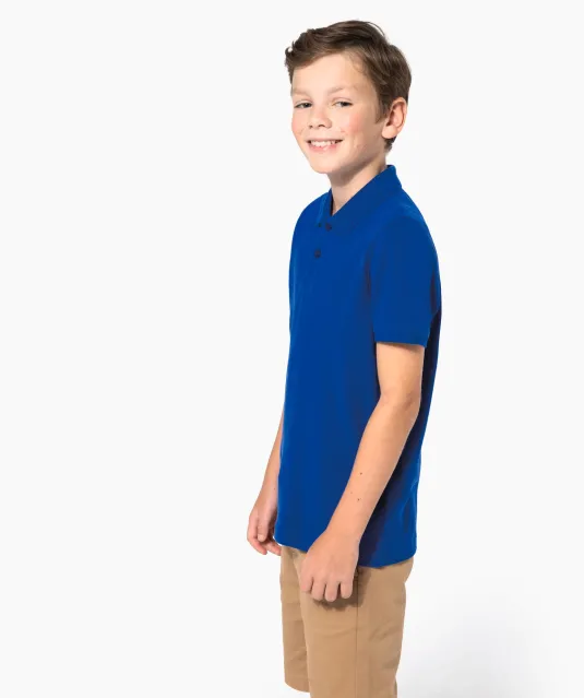 K268 - Kinderpolo met korte mouwen White