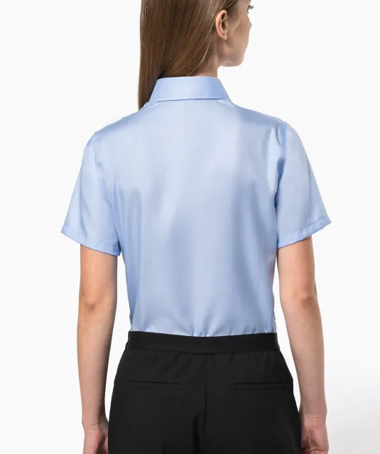 K540 - Dames non-iron blouse korte mouwen White