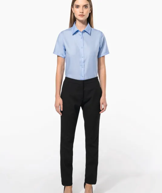 K540 - Dames non-iron blouse korte mouwen White