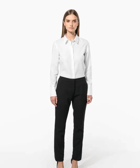 K538 - Dames non-iron blouse lange mouwen White