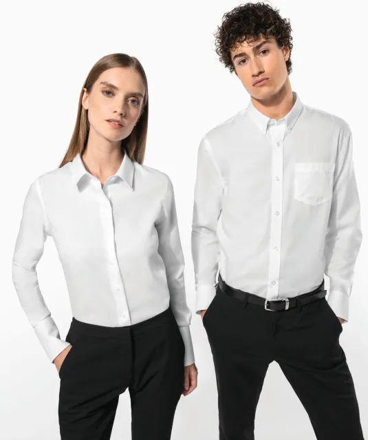 K537 - Heren non-iron overhemd lange mouwen White