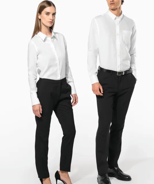 K537 - Heren non-iron overhemd lange mouwen White