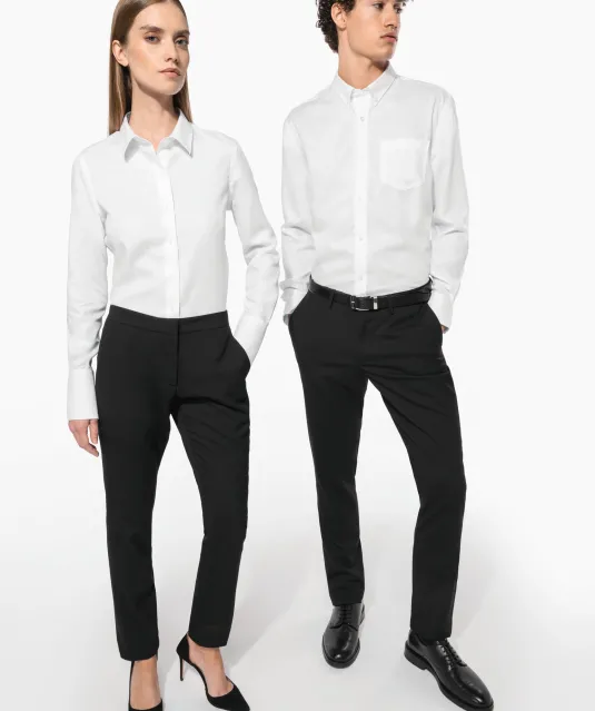 K537 - Heren non-iron overhemd lange mouwen White