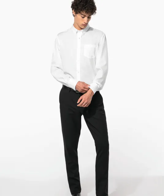 K537 - Heren non-iron overhemd lange mouwen White