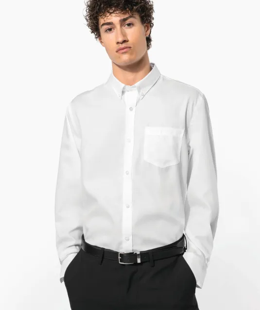K537 - Heren non-iron overhemd lange mouwen White