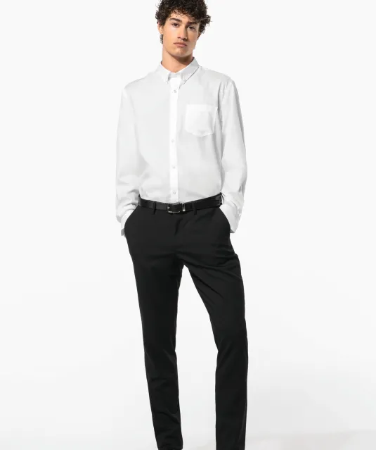 K537 - Heren non-iron overhemd lange mouwen White