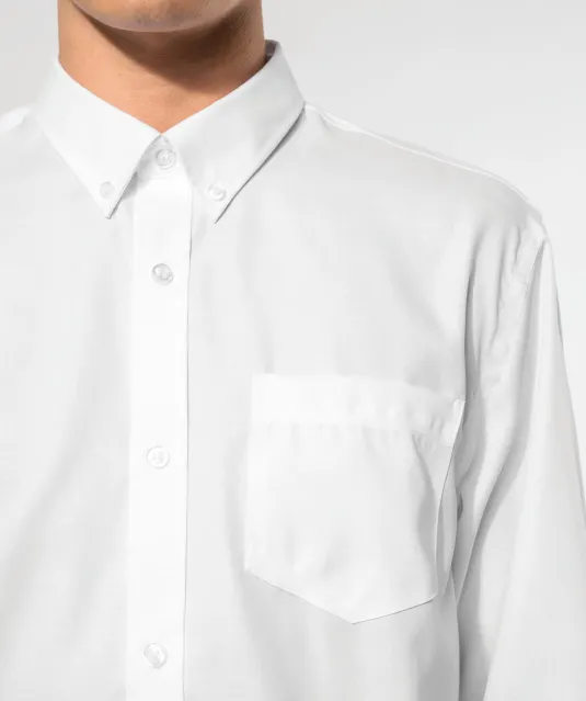 K537 - Heren non-iron overhemd lange mouwen White