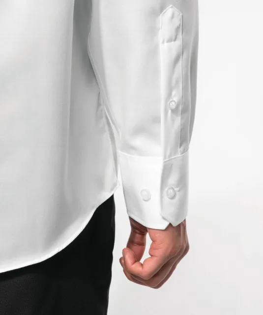 K537 - Heren non-iron overhemd lange mouwen White