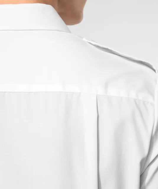 K503 - Herenpilootoverhemd korte mouwen White