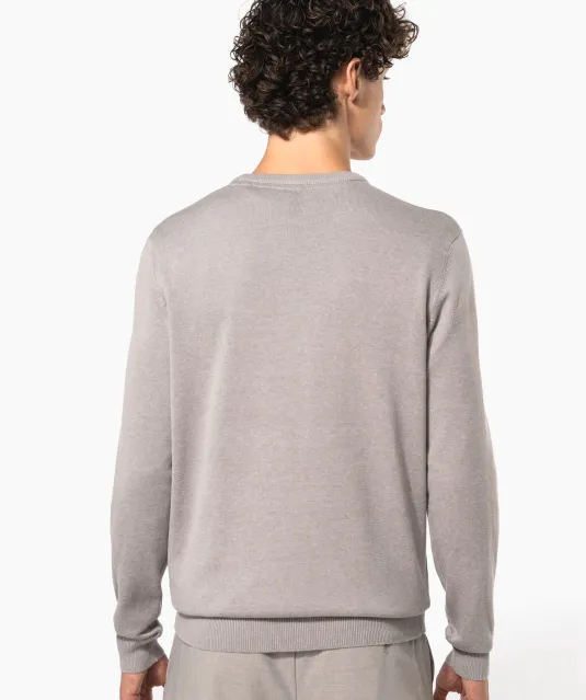 K967 - Herenpullover met ronde hals Black
