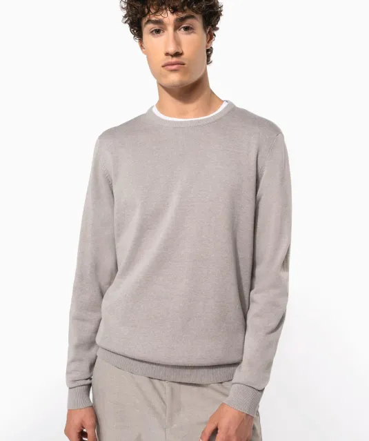 K967 - Herenpullover met ronde hals Black