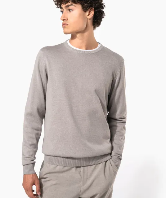 K967 - Herenpullover met ronde hals Black