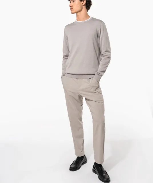 K967 - Herenpullover met ronde hals Black
