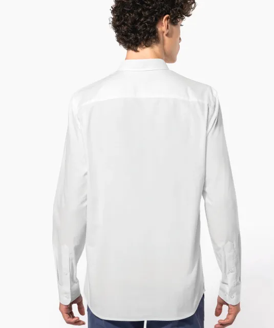 K595 - Heren overhemd Oxford lange mouwen Oxford Blue