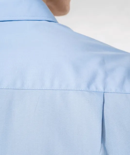 K541 - Heren poplin overhemd lange mouwen White