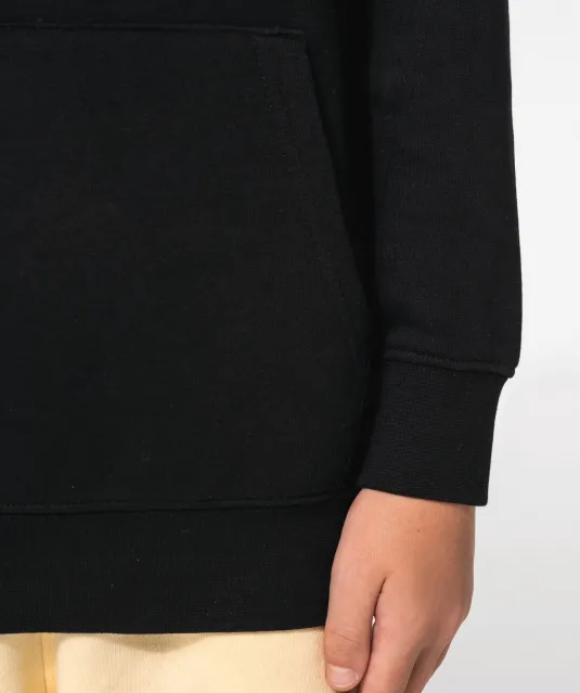 K4014 - Sweater met contrasterende capuchon met motief Black / Skate Graffiti