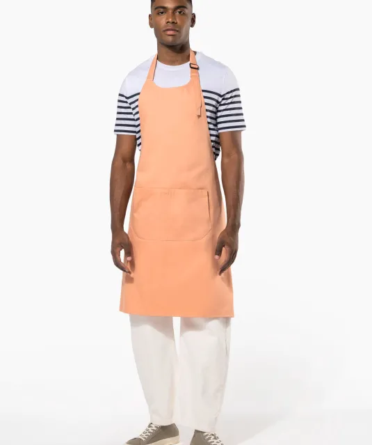 K8007 - Schort met zak van biologisch katoen Almond Green