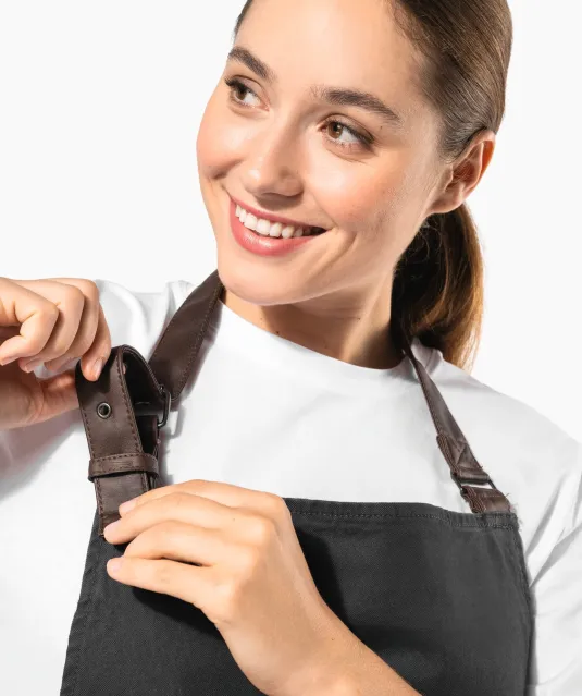 K8003 - Vintage schort Vintage Charcoal