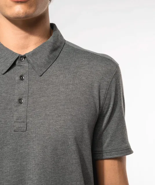 K262 - Herenpolo korte mouwen van jersey White