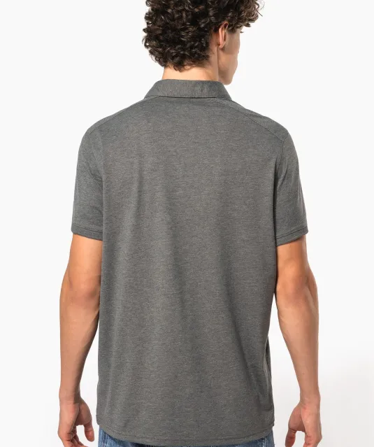 K262 - Herenpolo korte mouwen van jersey White